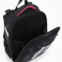 Рюкзак школьный для девочки &laquo;Котёнок&raquo;, Stavia, эргономичная спинка, 30&times;16&times;38 см, чёрный