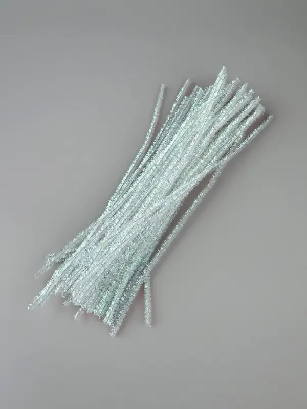 Синельная проволока &laquo;Блеск&raquo;, набор 50 шт., перламутровая, 30 см