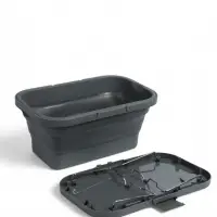 Корзина - столик maclay 2 в 1, складная, 47&times;28.5&times;23.5 см, серая