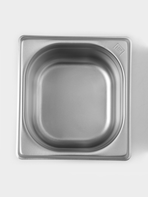 Гастроемкость 1/6x100 мм, 176x162x100 мм, толщина 0,8 мм Гастроемкость 1/6x100 мм, 176x162x100 мм, толщина 0,8 мм