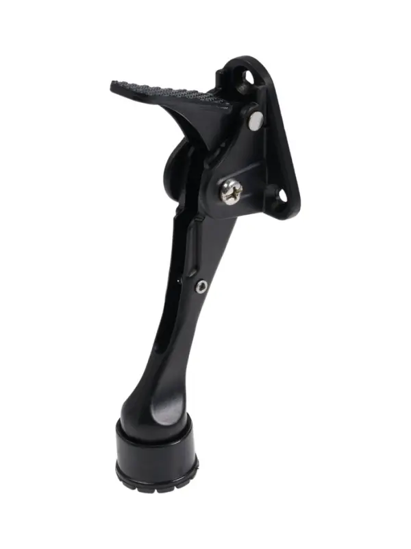 Фиксатор дверной LOCKLAND “козья ножка”, с автоподъемом, цвет черный Фиксатор дверной LOCKLAND “козья ножка”, с автоподъемом, цвет черный