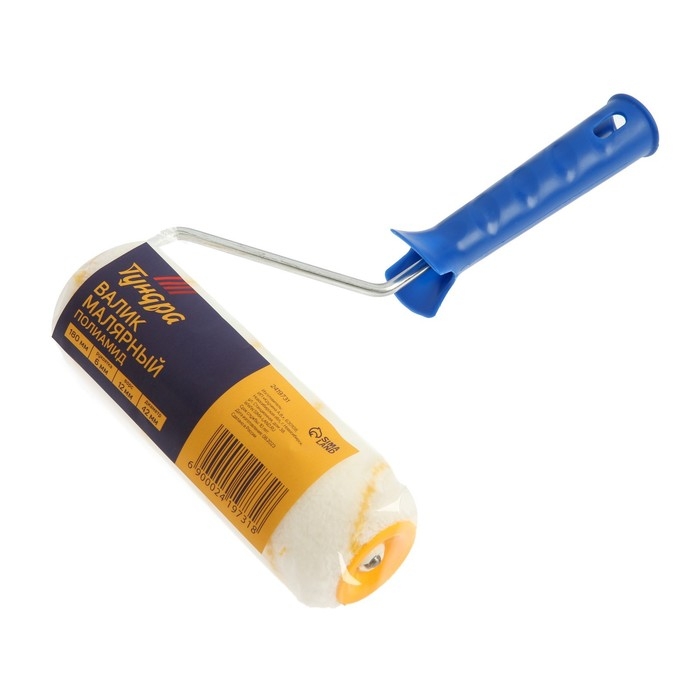 Валик ТУНДРА, полиамид, 180 мм, рукоятка d=6 мм, D=42 мм, ворс 12 мм Валик ТУНДРА, полиамид, 180 мм, рукоятка d=6 мм, D=42 мм, ворс 12 мм