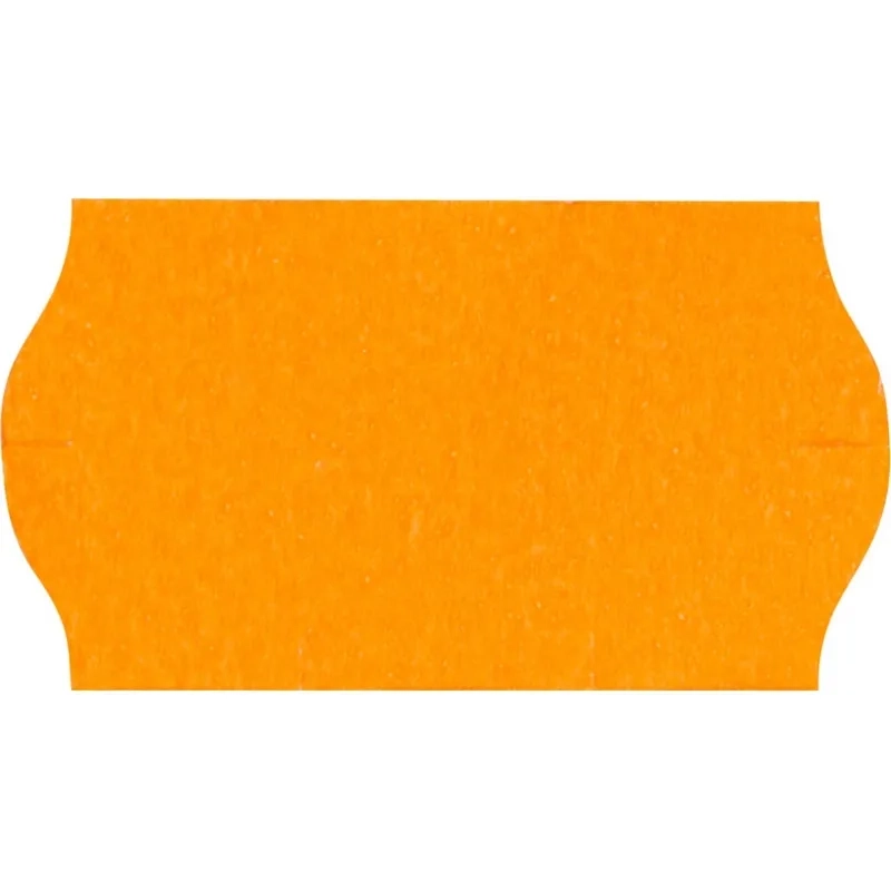 Этикет-лента Эконом 22х12 оранж волна 1000шт/рул 10рул/уп