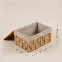 Корзина для хранения SL Home, плетёная, ручной работы, 30&times;20&times;15.5 см