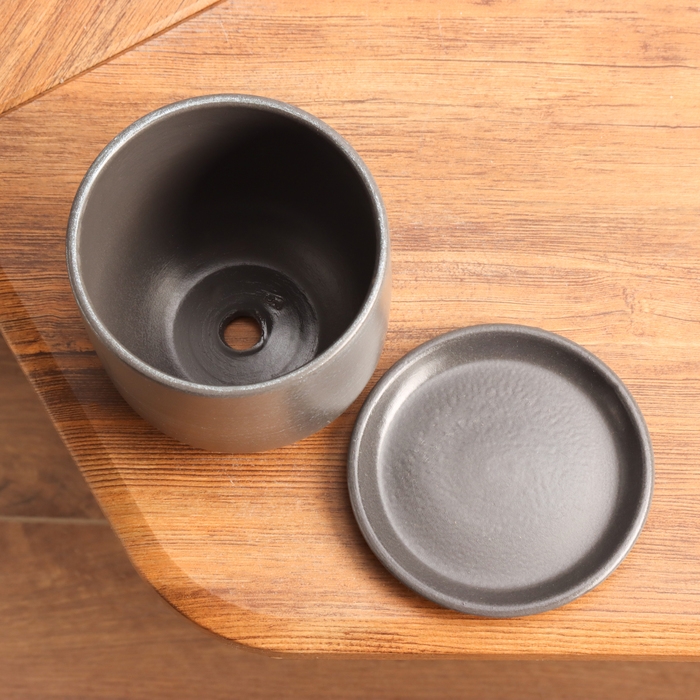 Горшок цветочный Галактика графит 0.8 л Горшок цветочный Галактика графит 0.8 л