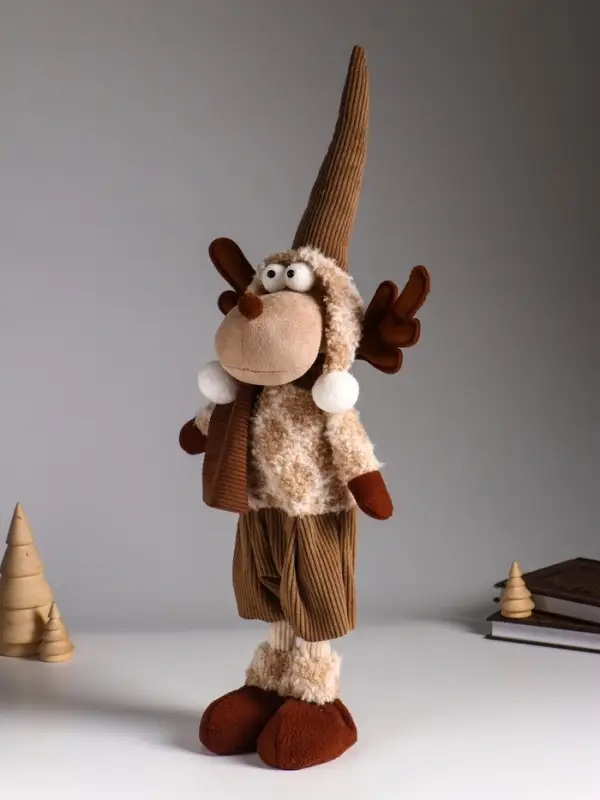 Кукла интерьерная Кукла интерьерная "Лосик в оливковом наряде" 14х11х50 см