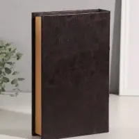 Шкатулка - книга сейф &laquo;Король&raquo;, дерево, искусственная кожа, 26&times;17&times;5 см