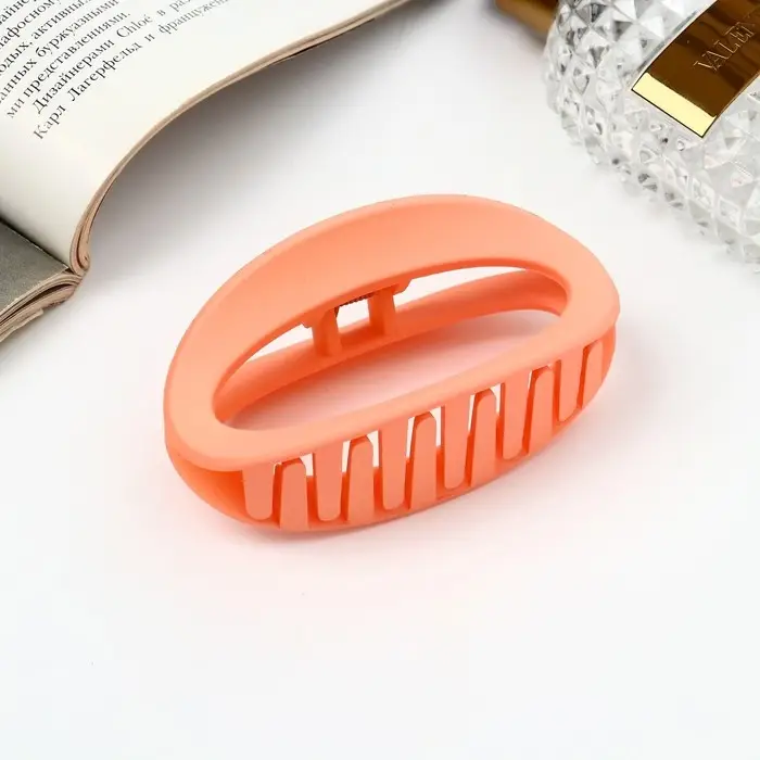 Крабик для волос «Леона», овал классика матовый, 8.5 см, МИКС Крабик для волос «Леона», овал классика матовый, 8.5 см, МИКС