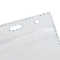 Бейдж горизонтальный Calligrata 108&times;76 мм, внешний размер 95&times;115 мм, 350 мкр, с зип защёлкой