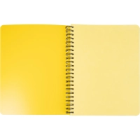 Бизнес-тетрадь А5,96л,кл,спир,пластик,тон.бл. Attache Bright colours Желтый