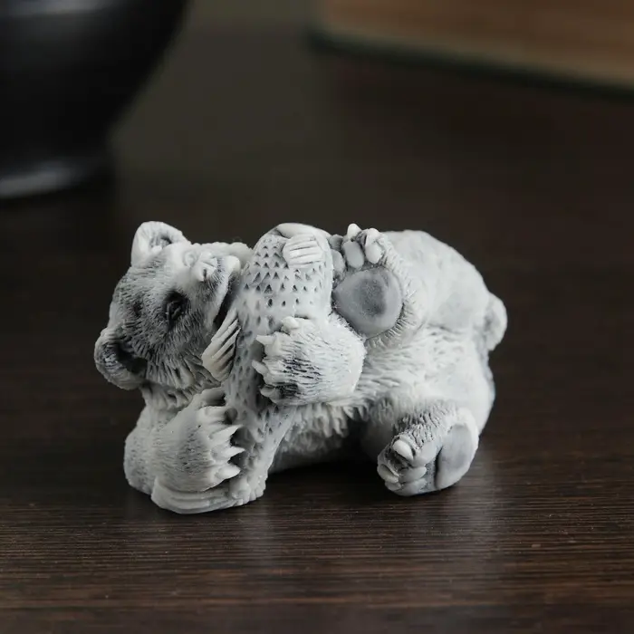 Фигурка &laquo;Медвежонок с рыбой&raquo;, 6.5 см, МИКС