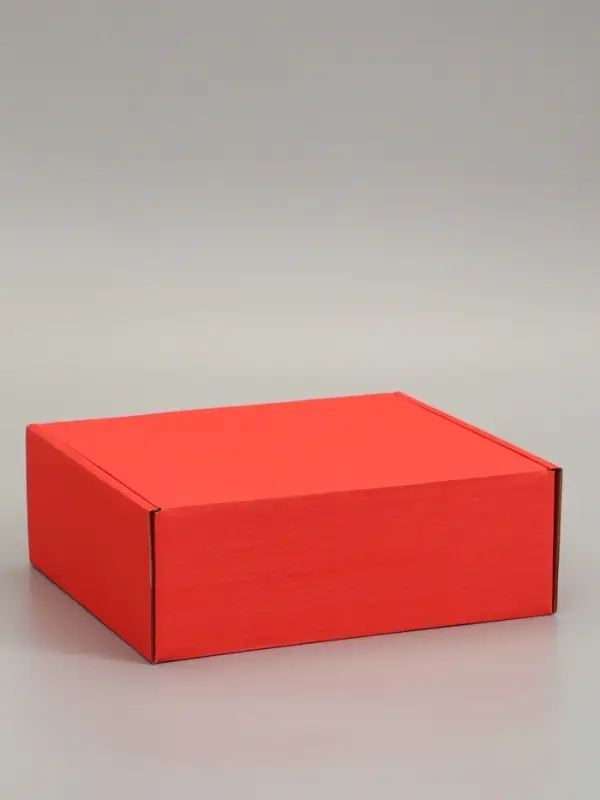 Коробка самосборная, красная, 26 х 24 х 10 см