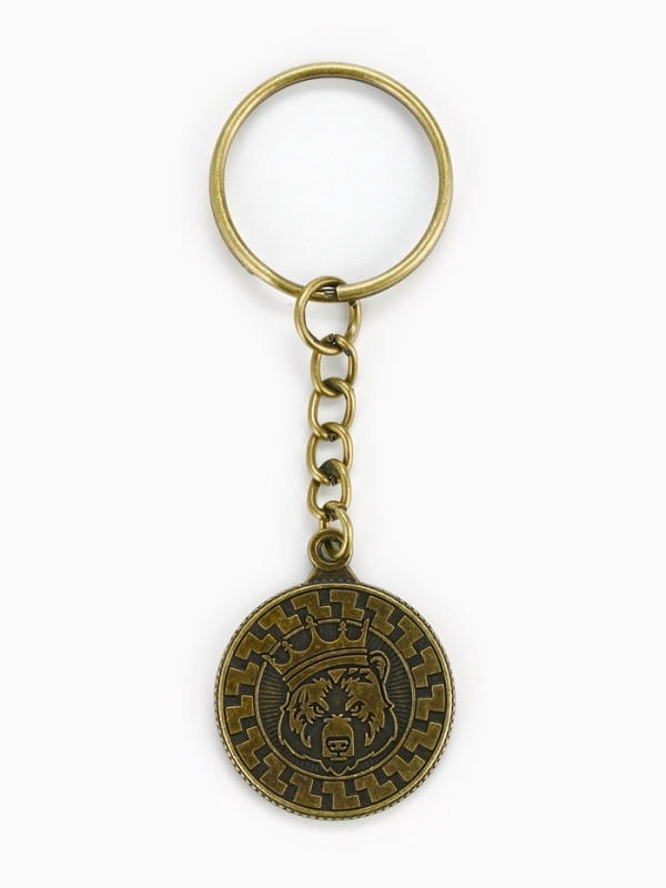 Брелок для ключей, металлический «Настоящий мужчина» , диам. 2.5 см Брелок для ключей, металлический «Настоящий мужчина» , диам. 2.5 см