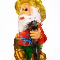 Садовая фигура из полистоуна &laquo;Гном - лесовик&raquo;, 49&times;27&times;35 см