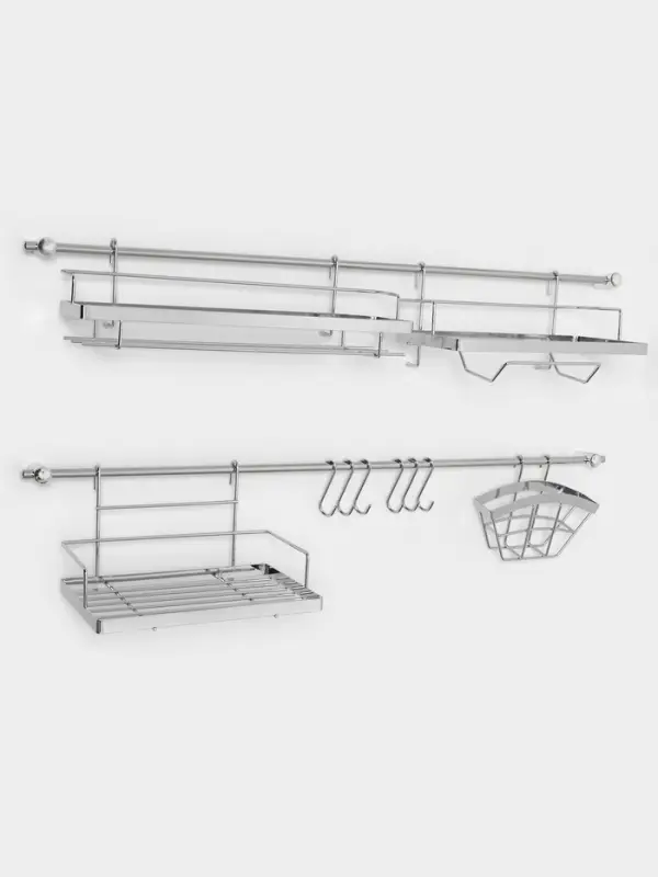 Рейлинговая система для кухни Доляна, базовый набор, 16 предметов