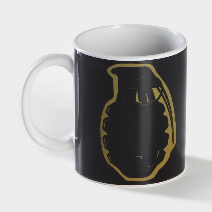 Кружка-хамелеон керамическая Доляна «Вооружение», 350 мл Кружка-хамелеон керамическая Доляна «Вооружение», 350 мл