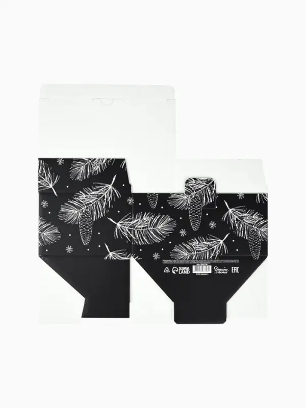 Коробка подарочная новогодняя складная &laquo;Новый год&raquo;, 22&times;15&times;10 см