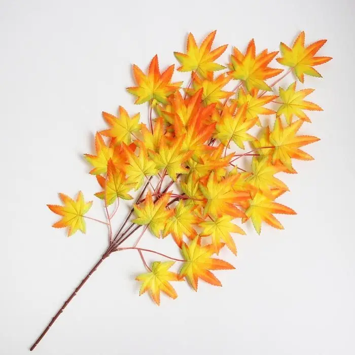 Декор «Листья на ветке» цвет зелёно-жёлто-оранжевый Декор «Листья на ветке» цвет зелёно-жёлто-оранжевый