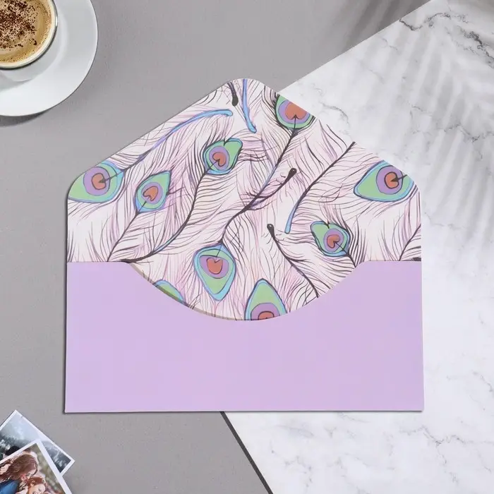 Конверт для денег «Поздравляю!» софт тач, тиснение, сиреневый цвет, 9×19 см Конверт для денег «Поздравляю!» софт тач, тиснение, сиреневый цвет, 9×19 см