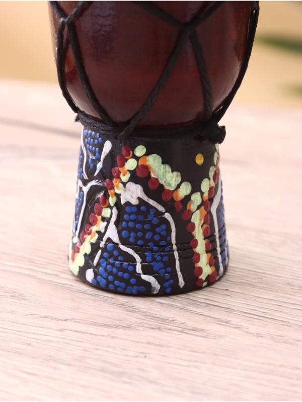 Сувенирный музыкальный инструмент Сувенирный музыкальный инструмент "Барабан Джембе" махагон, 8х8х12 см