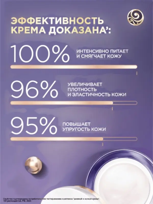 Крем-маска для лица ночная Крем-маска для лица ночная "Черный жемчуг" с ретинолом 70+, 50 мл