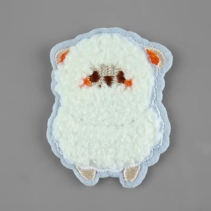 Термоаппликация «Мягкий барашек», 5×4 см, фасовка 10 шт., цвет белый Термоаппликация «Мягкий барашек», 5×4 см, фасовка 10 шт., цвет белый