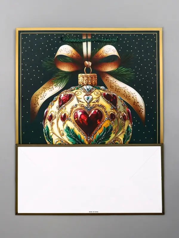 Пакет подарочный новогодний ламинированный, &laquo;Новогодний шар &raquo;, 26&times;12&times;32 см