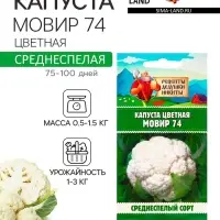 Семена Капуста цветная "Мовир 74", 0,1 г Семена Капуста цветная "Мовир 74", 0,1 г