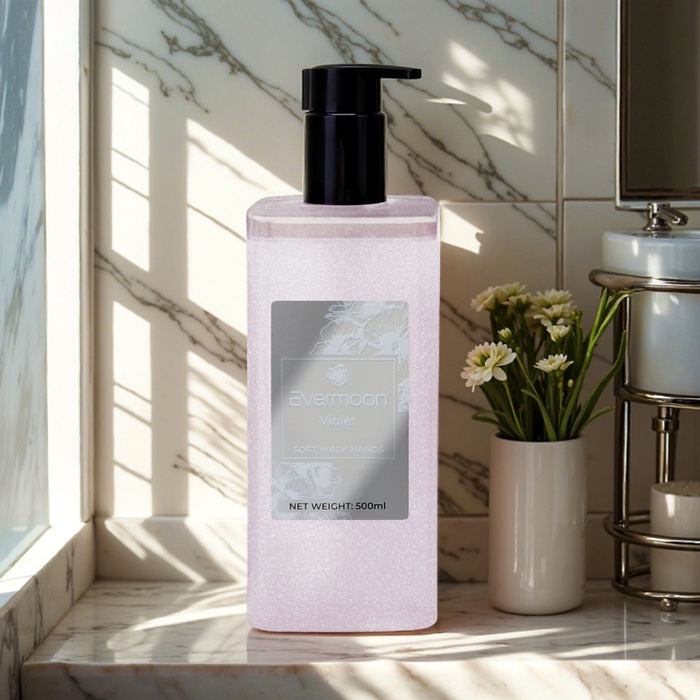 Жидкое мыло Фиалка, с шиммером, 500 мл Жидкое мыло Фиалка, с шиммером, 500 мл