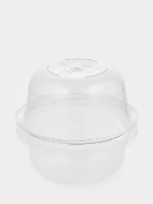 Миска с мерным делением, 2 л, пластик, прозрачная