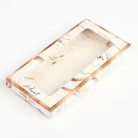 Коробка для шоколада «Мрамор», с окном, 16.4 х 8.4 х 1.7 см