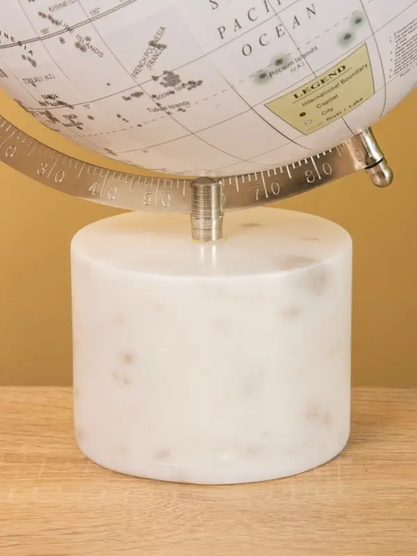 Глобус сувенирный, 23×20×32 см, подставка мрамор