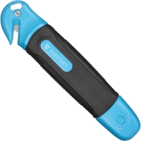 Нож безопасный Topfort 17,4 шир.трапец.+д/вскр.упак.матер,ABS+TPR