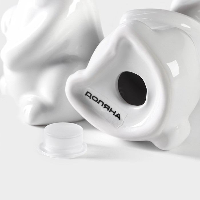 Набор для специй Доляна «Зайка», 2 предмета: солонка 50 мл, перечница 50 мл, цвет белый Набор для специй Доляна «Зайка», 2 предмета: солонка 50 мл, перечница 50 мл, цвет белый