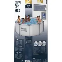 Бассейн каркасный Steel Pro Max, 305&times;76 см, с фильтр-насосом, круглый, 56408 Bestway