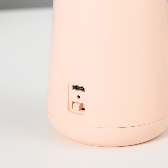 Лампа настольная  Лампа настольная "Страйк" LED 3 режима 1,5Вт USB розовый 6,8х6,8х28,5 см RISALUX