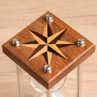 Песочные часы &laquo;Стороны света&raquo;, 7.5&times;7.5&times;19 см, на 2 минуты