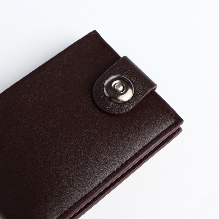 Портмоне мужское на магните, отдел для карт, монет, цвет коричневый Портмоне мужское на магните, отдел для карт, монет, цвет коричневый