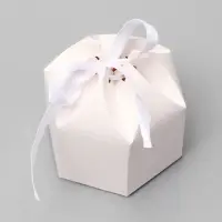 Коробка для конфеты, пирожные с лентой, 8×4×7.5 см