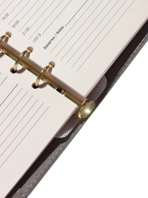 Органайзер на кольцах, А5, с хлястиком, 80л, линия, к/зам, Зеленый Органайзер на кольцах, А5, с хлястиком, 80л, линия, к/зам, Зеленый