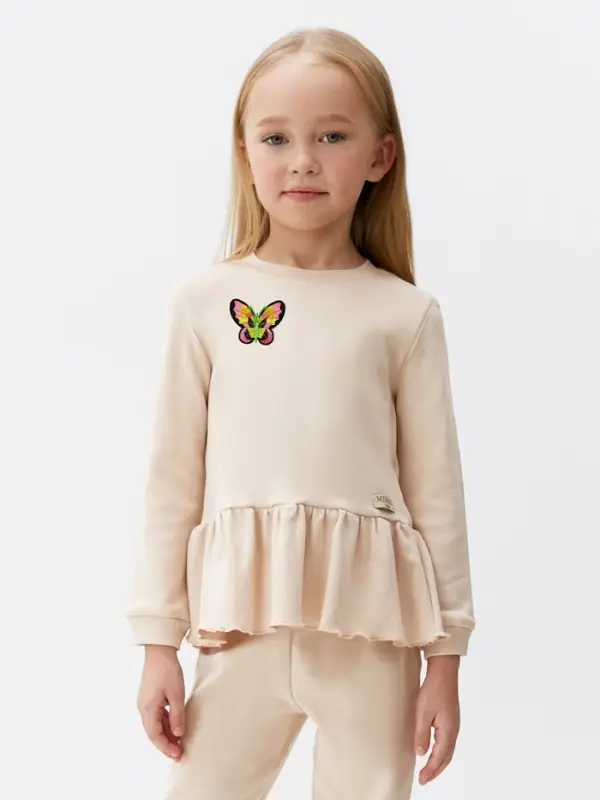 Термоаппликация «Бабочка», 6×7.5 см, разноцветная