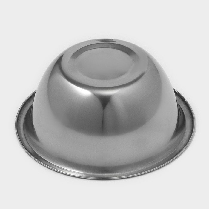 Миска из нержавеющей стали Доляна, 500 мл, d=14 см, толщина 0,3 мм, цвет хромированный Миска из нержавеющей стали Доляна, 500 мл, d=14 см, толщина 0,3 мм, цвет хромированный