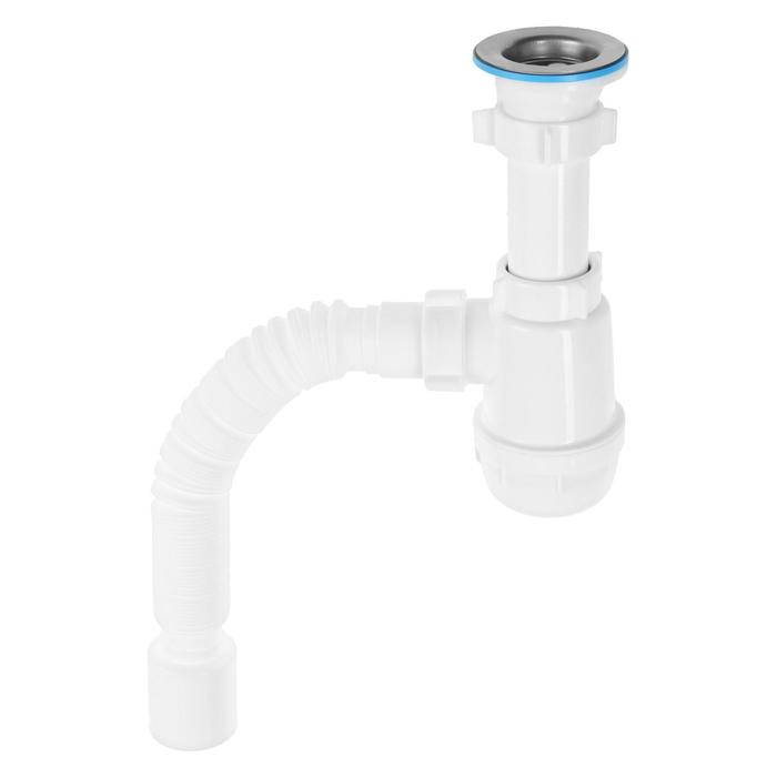 Сифон для мойки Сифон для мойки "АНИ Пласт" Грот A0110, 1 1/2" х 40 мм, с гофрированной трубой 40 x 50 мм