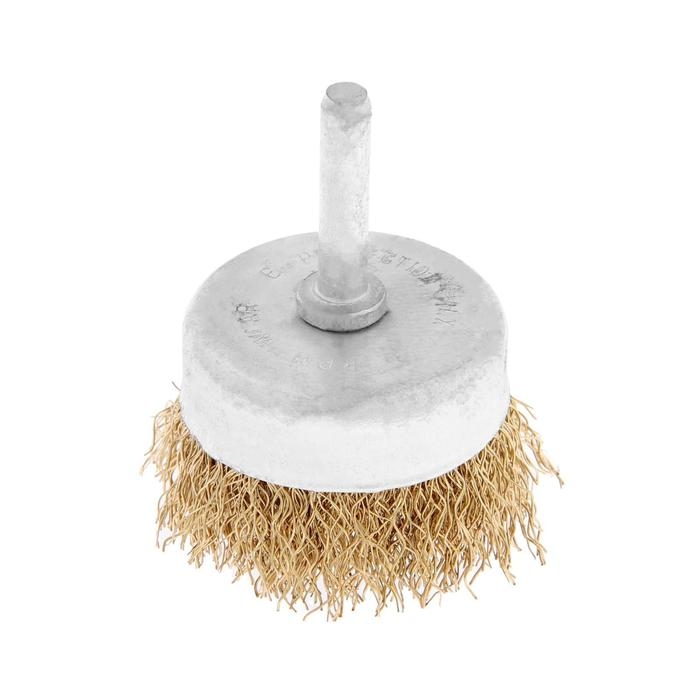 Щетка металлическая для дрели ТУНДРА, со шпилькой,  Щетка металлическая для дрели ТУНДРА, со шпилькой, "чашка", 50 мм