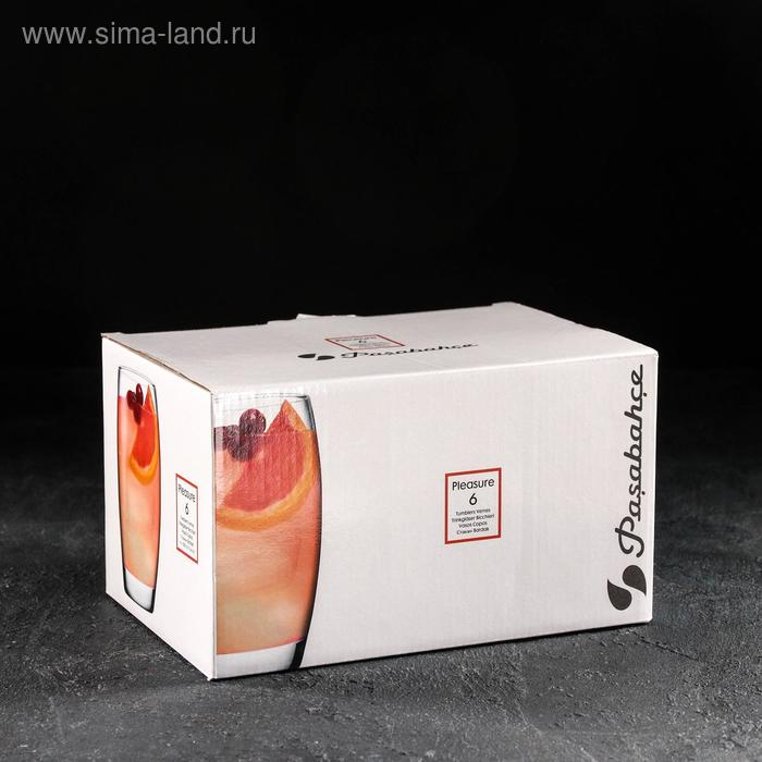 Набор стеклянных стаканов «Плэже», 330 мл, 6 шт Набор стеклянных стаканов «Плэже», 330 мл, 6 шт