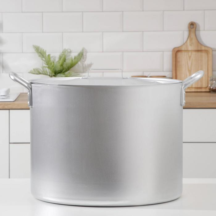 Котел алюминиевый, 50 л, металлическая крышка Котел алюминиевый, 50 л, металлическая крышка