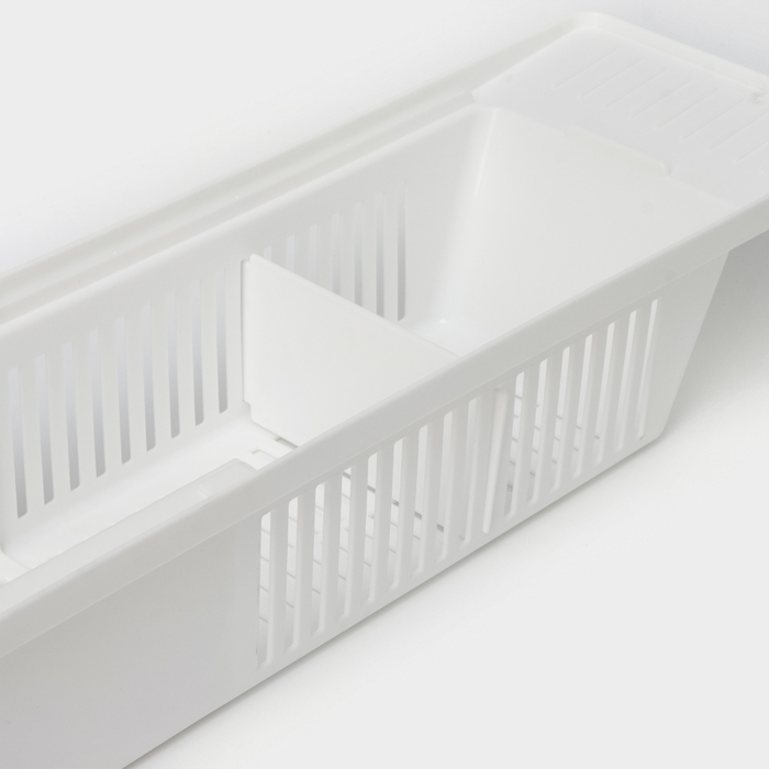 Полка на ванну Toys, 57-89 см, цвет снежно-белый Полка на ванну Toys, 57-89 см, цвет снежно-белый