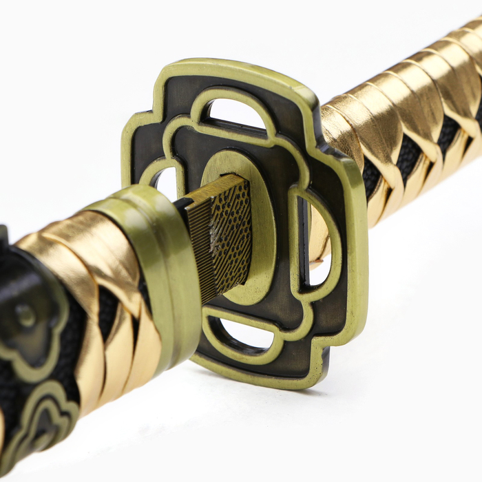 Сувенирное оружие Сувенирное оружие "Катана Мика" 103 см, клинок 68 см, чёрная, на подставке