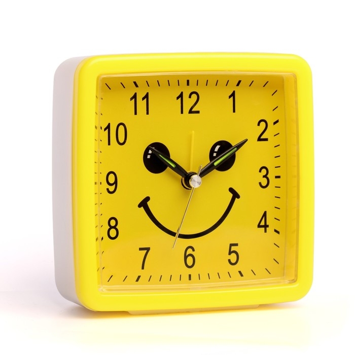 Часы настольные будильник детский Часы настольные будильник детский "Смайл", циферблат d-9 см, 11 х 11 см