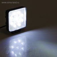 Противотуманная фара, 12 В, 9 LED, IP67, 27 Вт, 1890 Лм, 5000 К, направленный свет